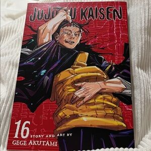 Jujutsu Kaisen Vol. 16 Manga Graphic Novel - Red & Gold Cover
